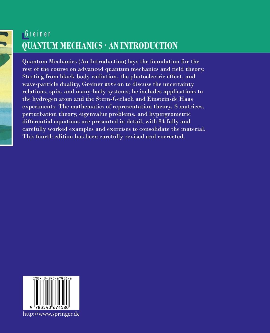 Rückseitencover Quantum Mechanics