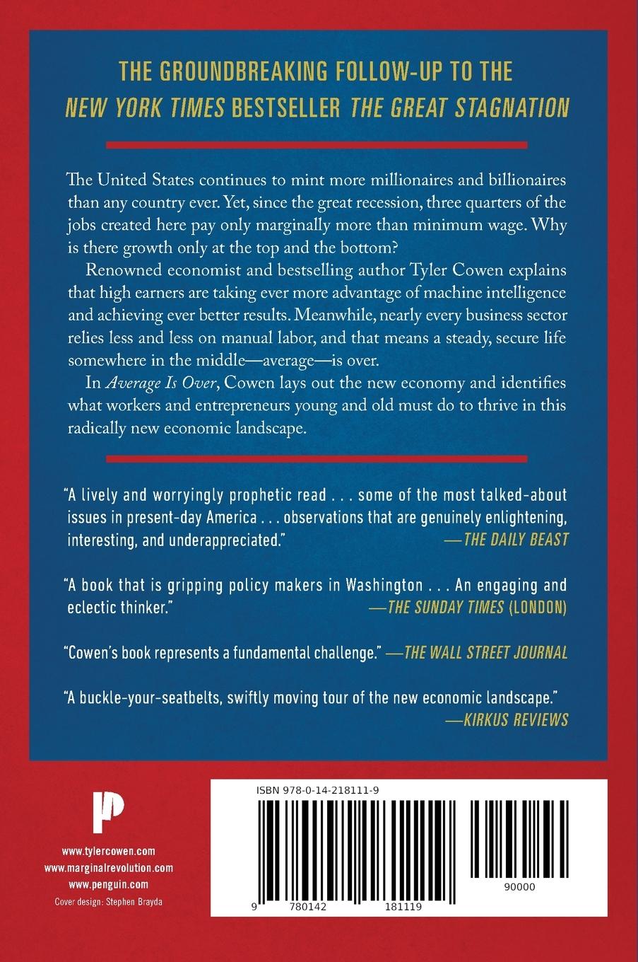 Rückseitencover Average Is Over