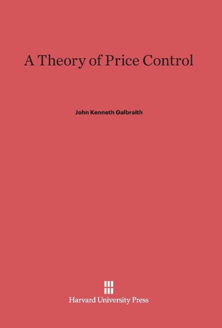 Vorderes Coverbild A Theory of Price Control