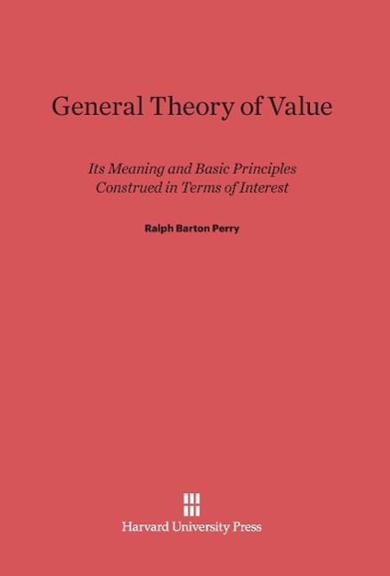 Vorderes Coverbild General Theory of Value