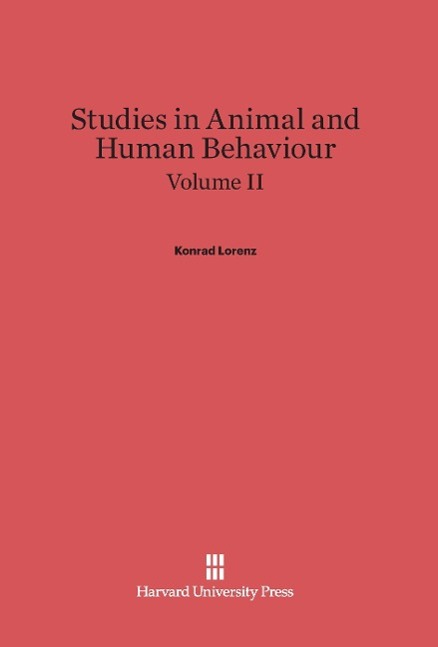 Vorderes Coverbild Studies in Animal and Human Behaviour, Volume II