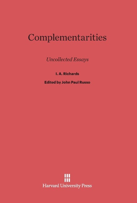 Vorderes Coverbild Complementarities