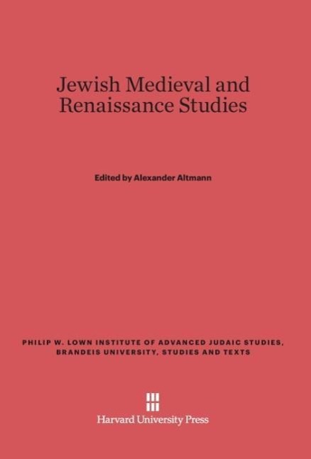 Vorderes Coverbild Jewish Medieval and Renaissance Studies