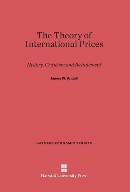 Vorderes Coverbild The Theory of International Prices