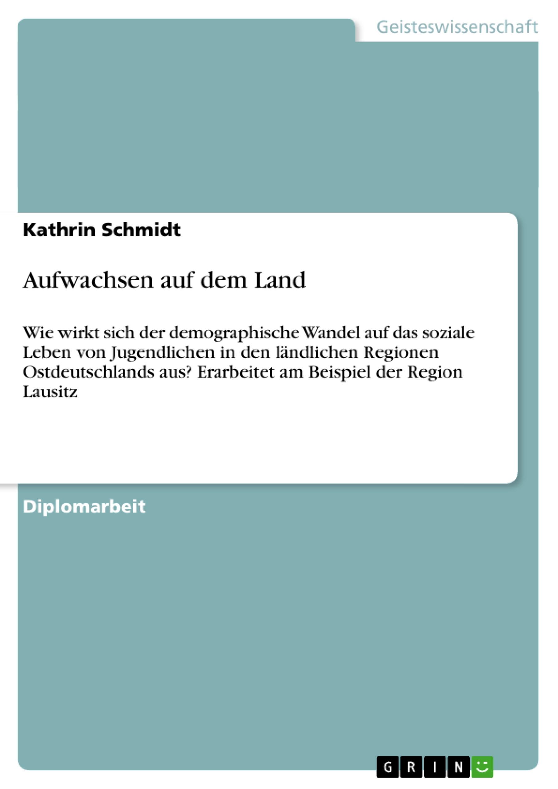 Vorderes Coverbild Aufwachsen auf dem Land