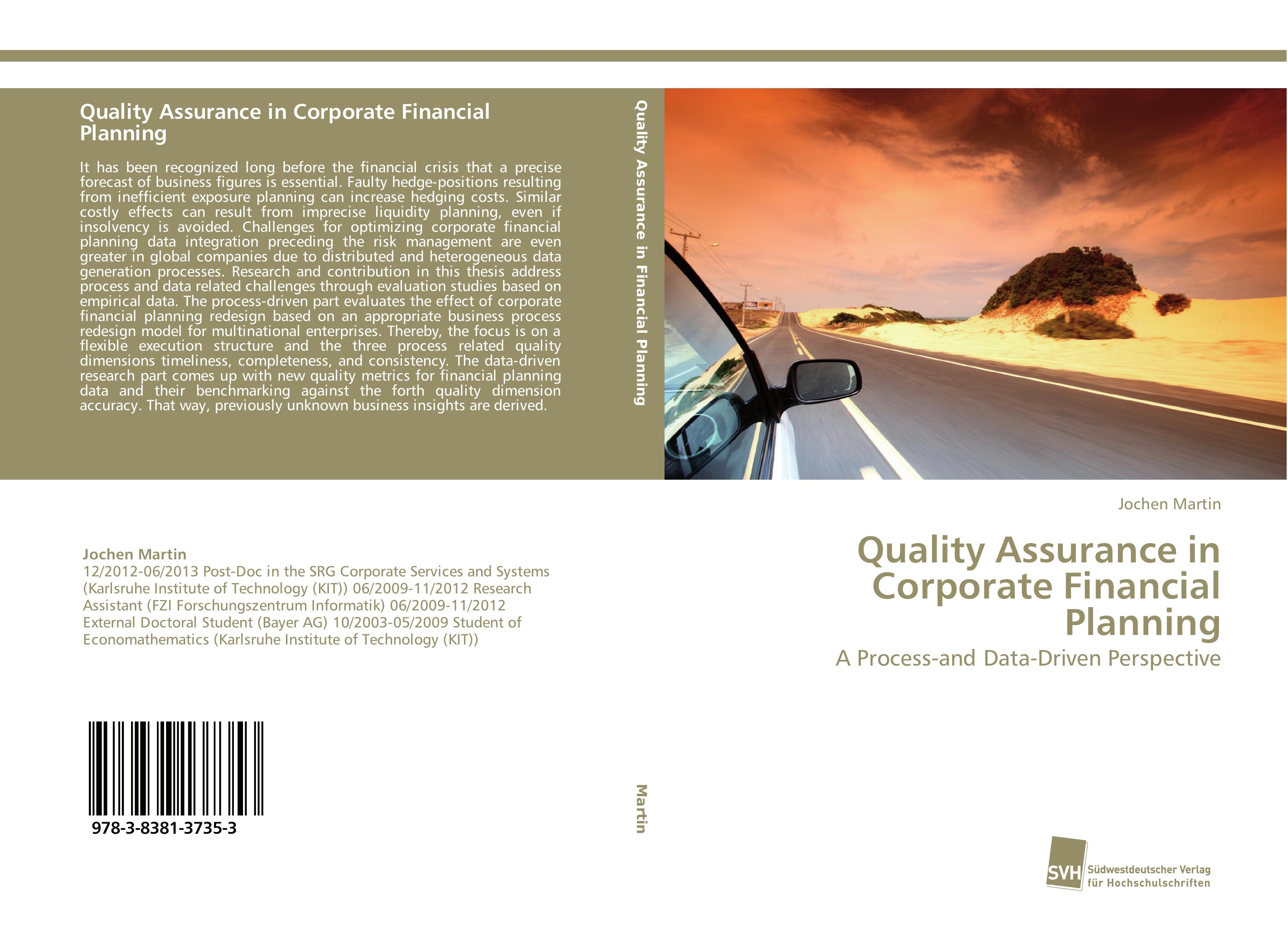 Vorderes Coverbild Quality Assurance in Corporate Financial Planning