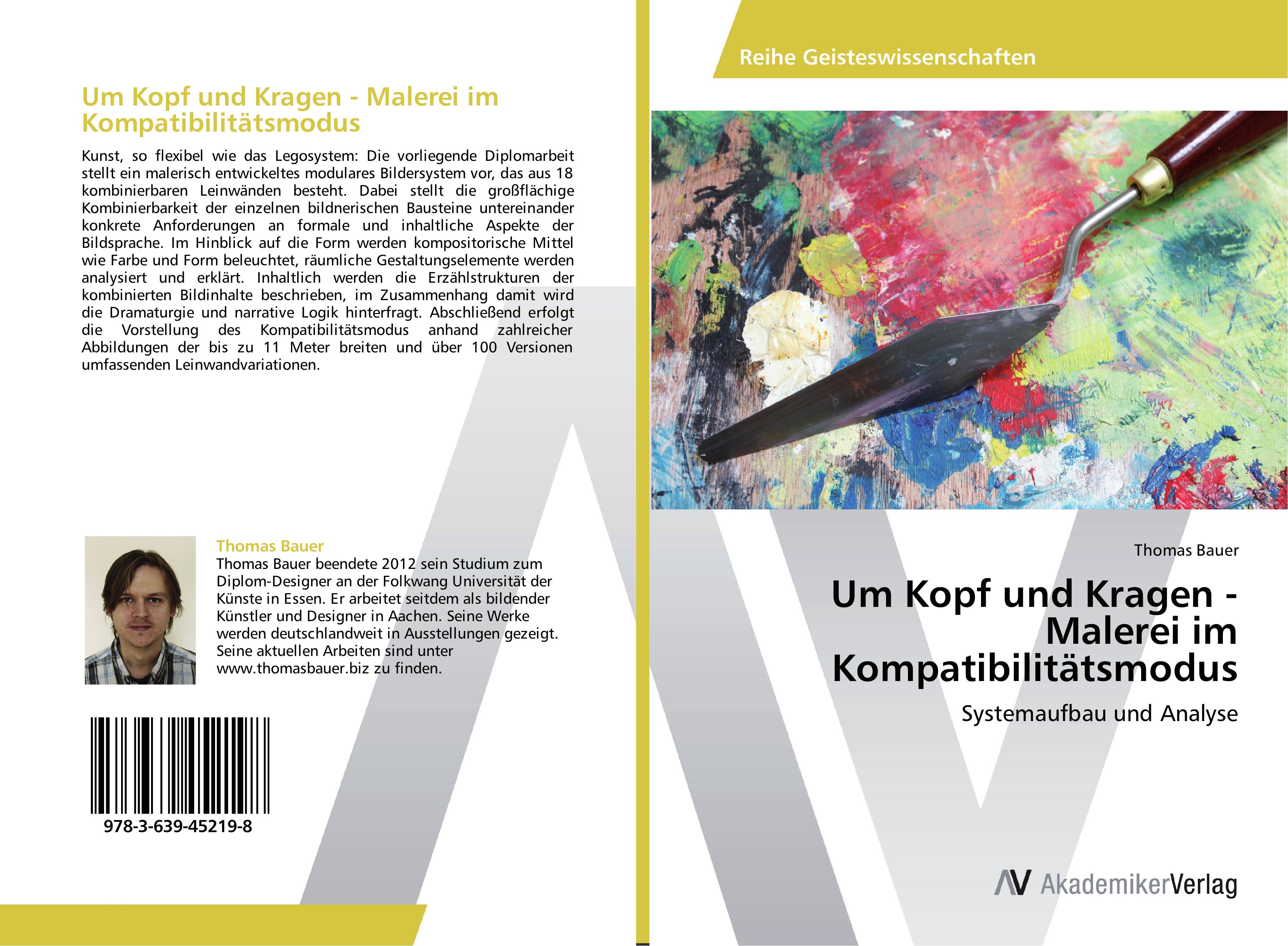 Vorderes Coverbild Um Kopf und Kragen - Malerei im Kompatibilitätsmodus