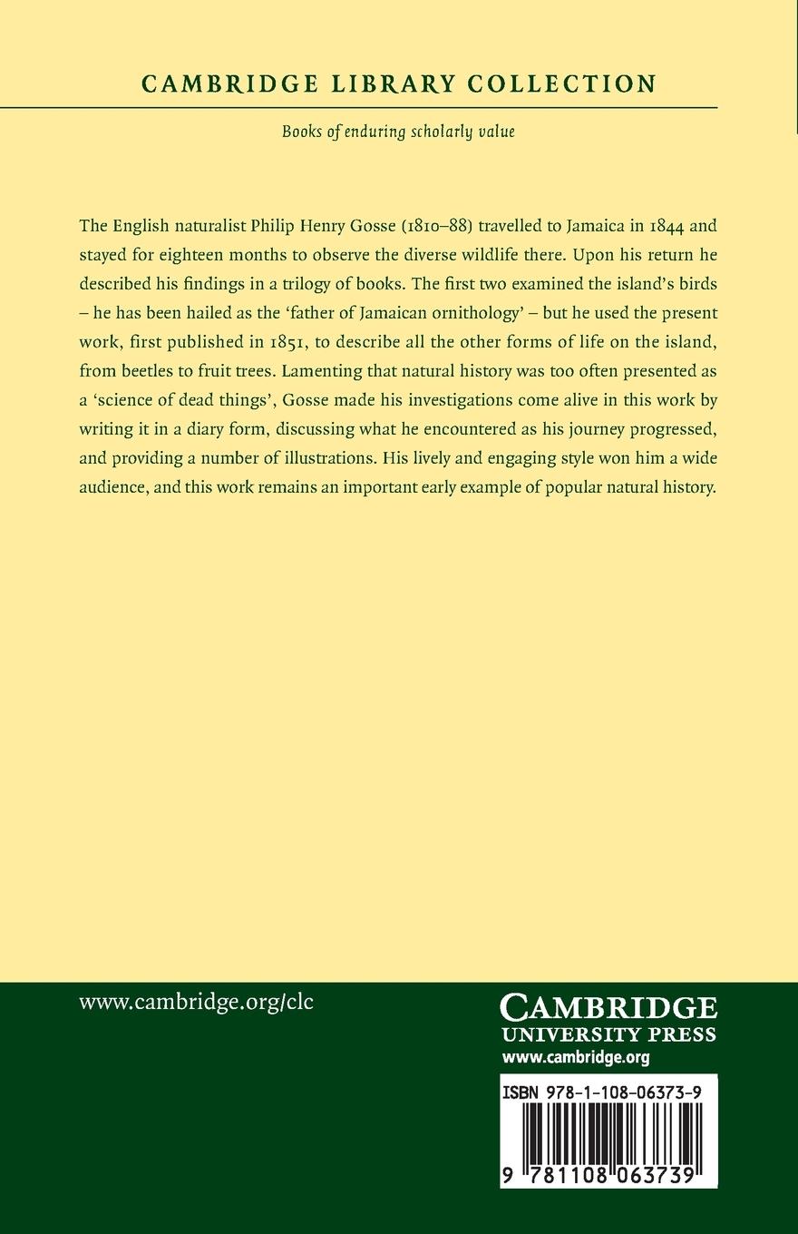 Rückseitencover A Naturalist's Sojourn in Jamaica