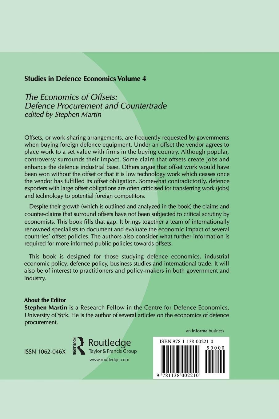 Rückseitencover The Economics of Offsets