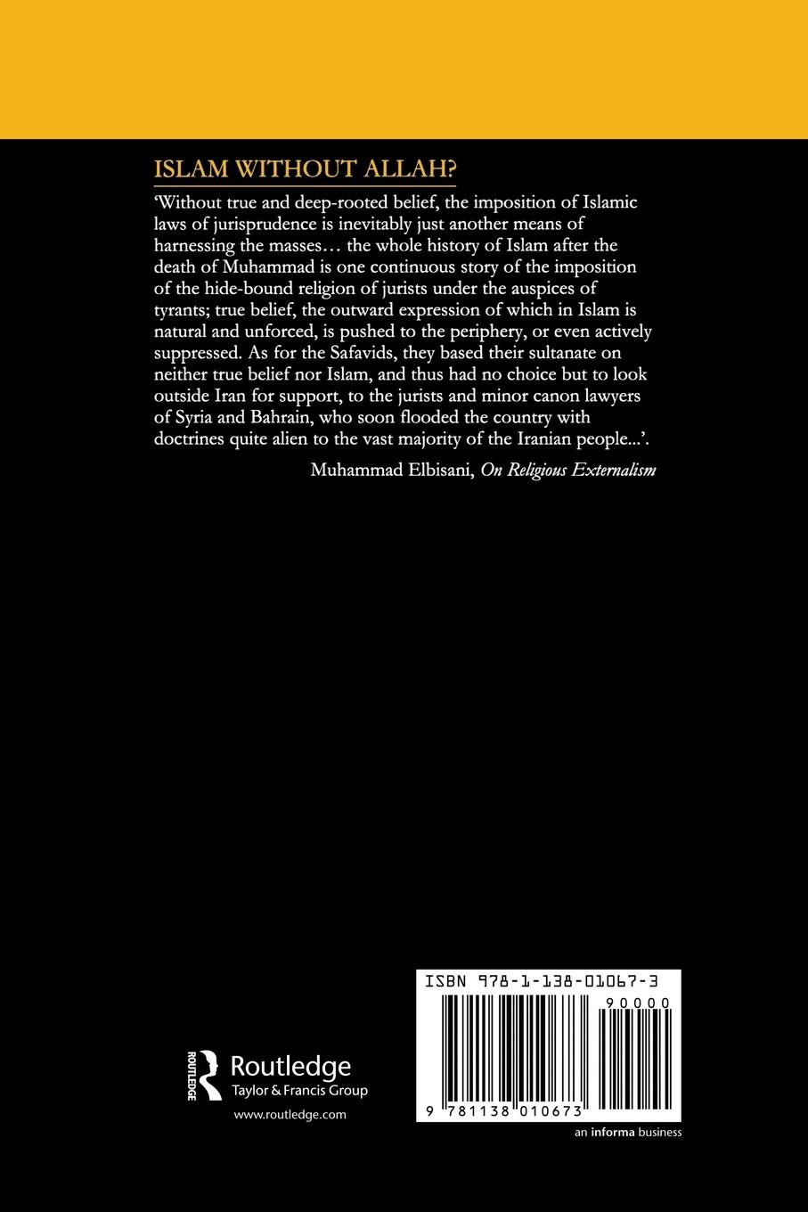 Rückseitencover Islam Without Allah?