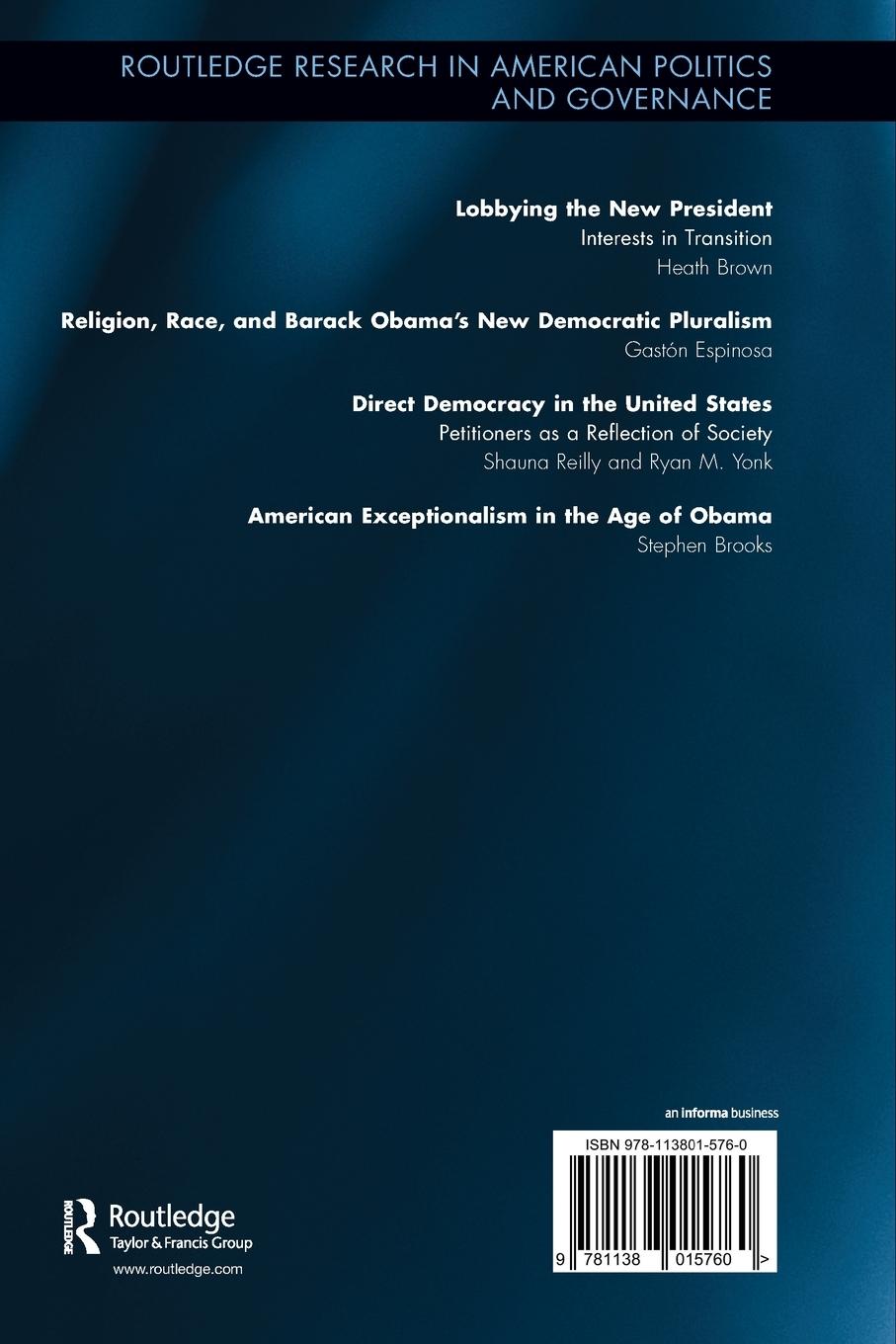 Rückseitencover American Exceptionalism in the Age of Obama