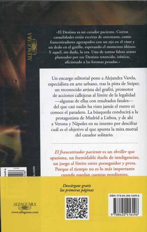 Rückseitencover El francotirador paciente