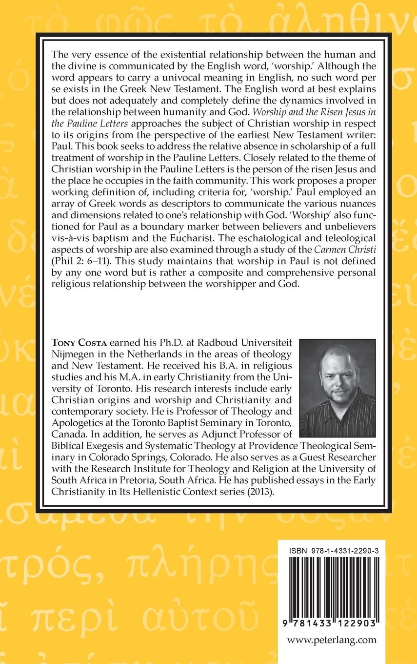 Rückseitencover Worship and the Risen Jesus in the Pauline Letters
