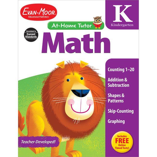 Vorderes Coverbild At Home Tutor Math, Grade K