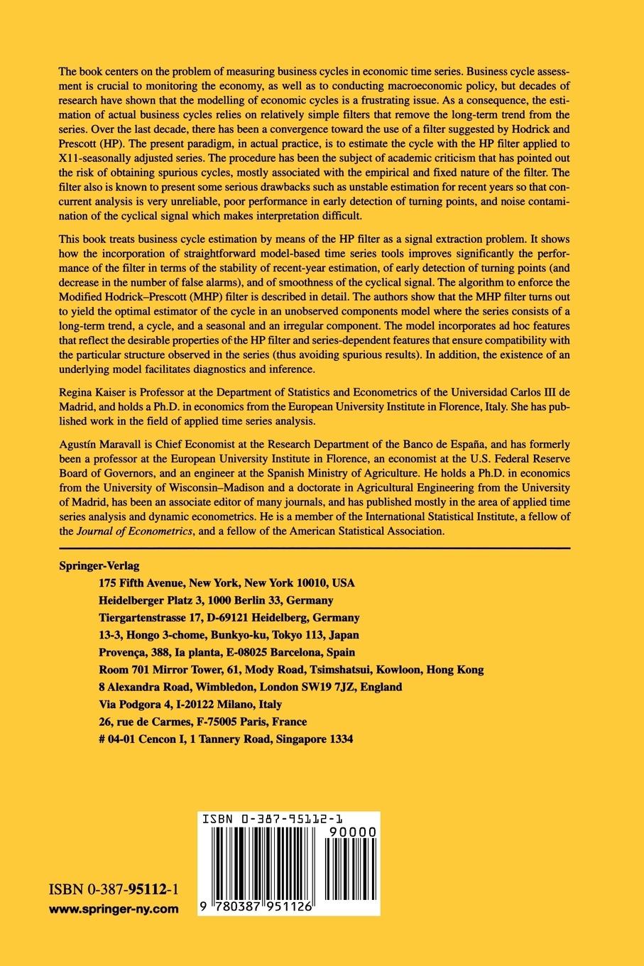 Rückseitencover Measuring Business Cycles in Economic Time Series