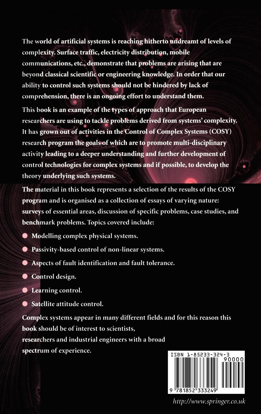 Rückseitencover Control of Complex Systems