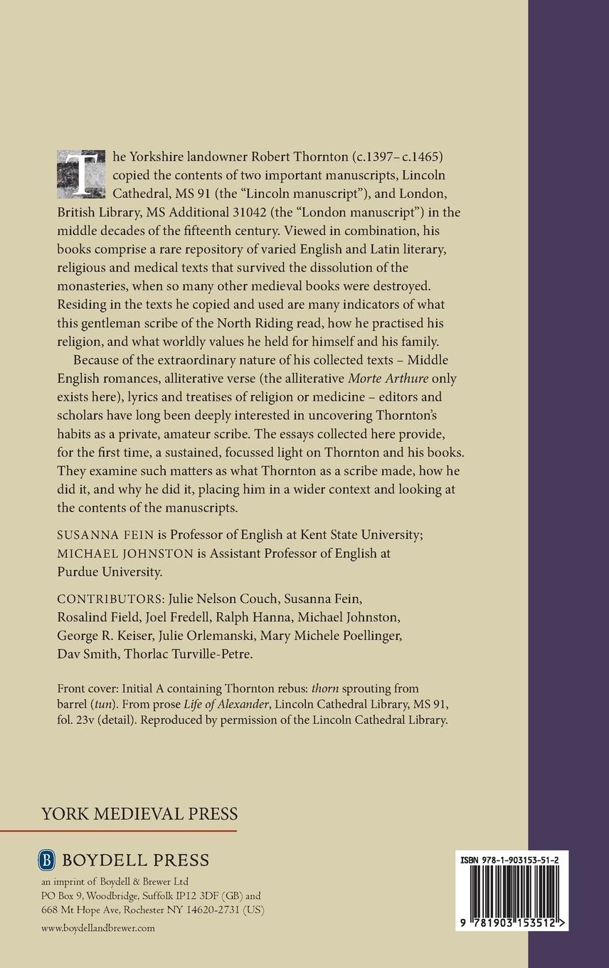 Rückseitencover Robert Thornton and His Books