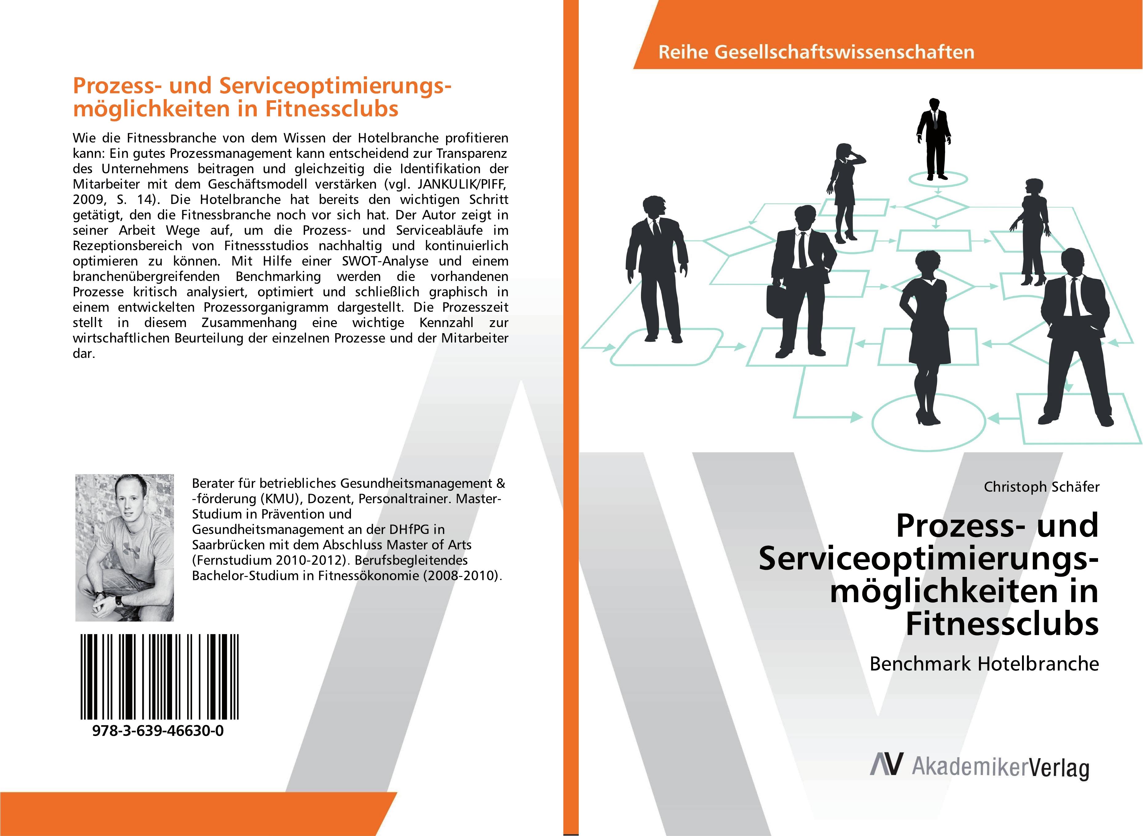 Vorderes Coverbild Prozess- und Serviceoptimierungs­möglichkeiten in Fitnessclubs