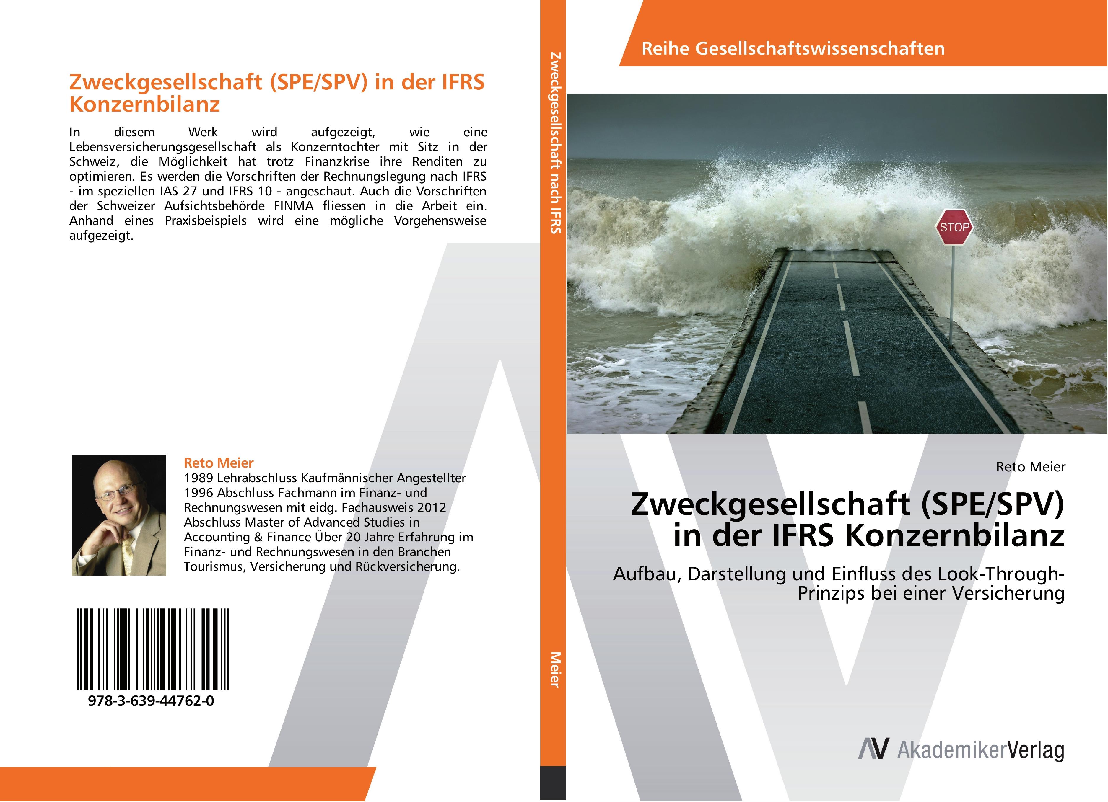 Vorderes Coverbild Zweckgesellschaft (SPE/SPV) in der IFRS Konzernbilanz
