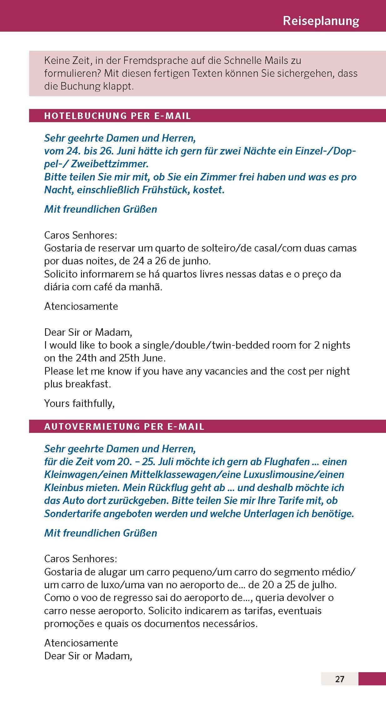 Beispielinhalt (Bild) PONS Reise-Sprachführer Brasilianisch