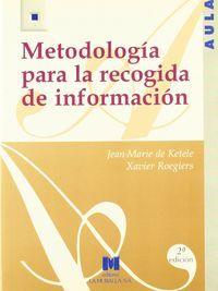 Vorderes Coverbild Metodología para la recogida de información