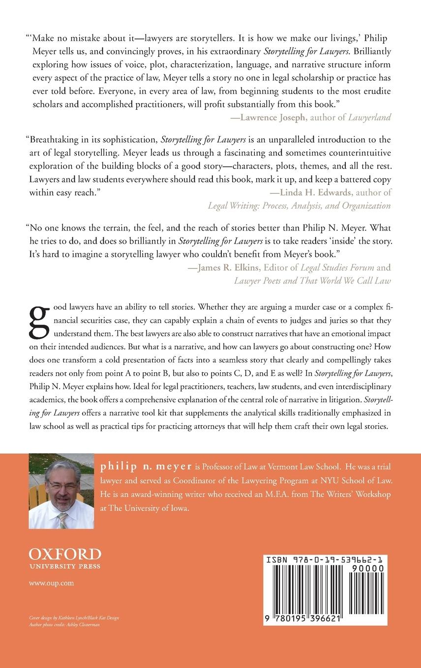 Rückseitencover Storytelling for Lawyers