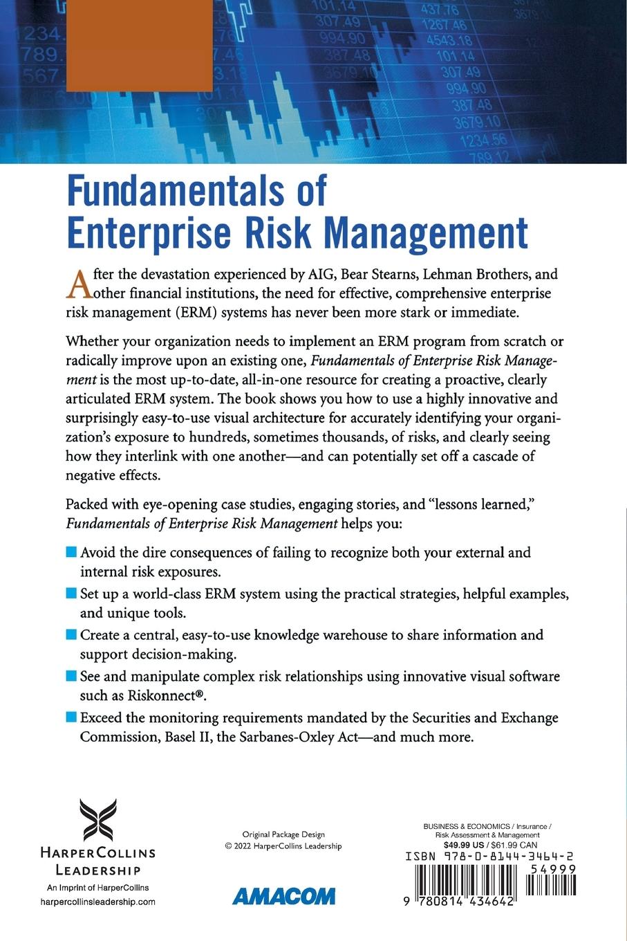 Rückseitencover The Fundamentals of Enterprise Risk Management