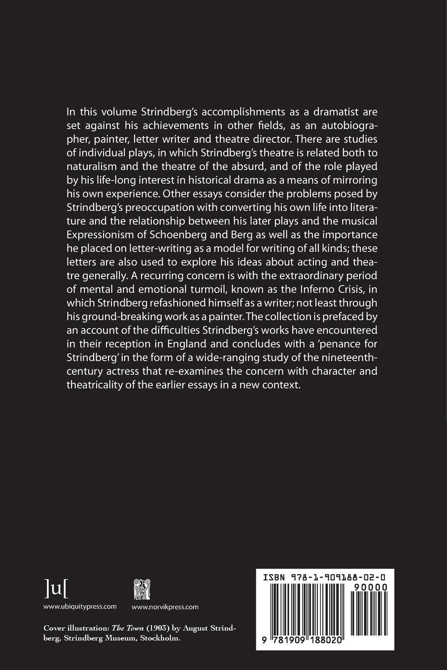 Rückseitencover Studies in Strindberg