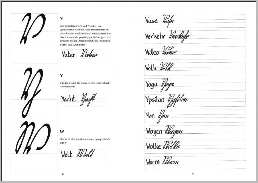 Beispielinhalt (Bild) Kurrentschrift