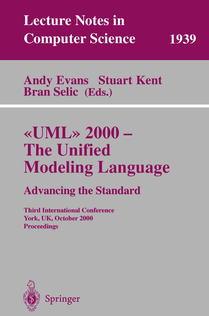 Vorderes Coverbild UML 2000 - The Unified Modeling Language: Advancing the Standard