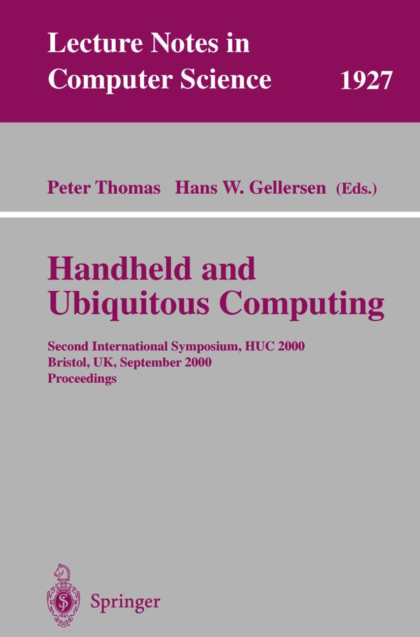 Vorderes Coverbild Handheld and Ubiquitous Computing