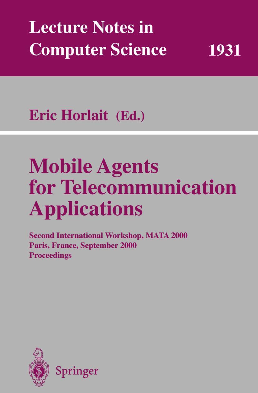 Vorderes Coverbild Mobile Agents for Telecommunication Applications