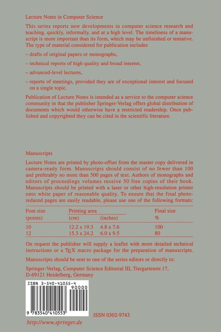 Rückseitencover Formal Techniques in Real-Time and Fault-Tolerant Systems