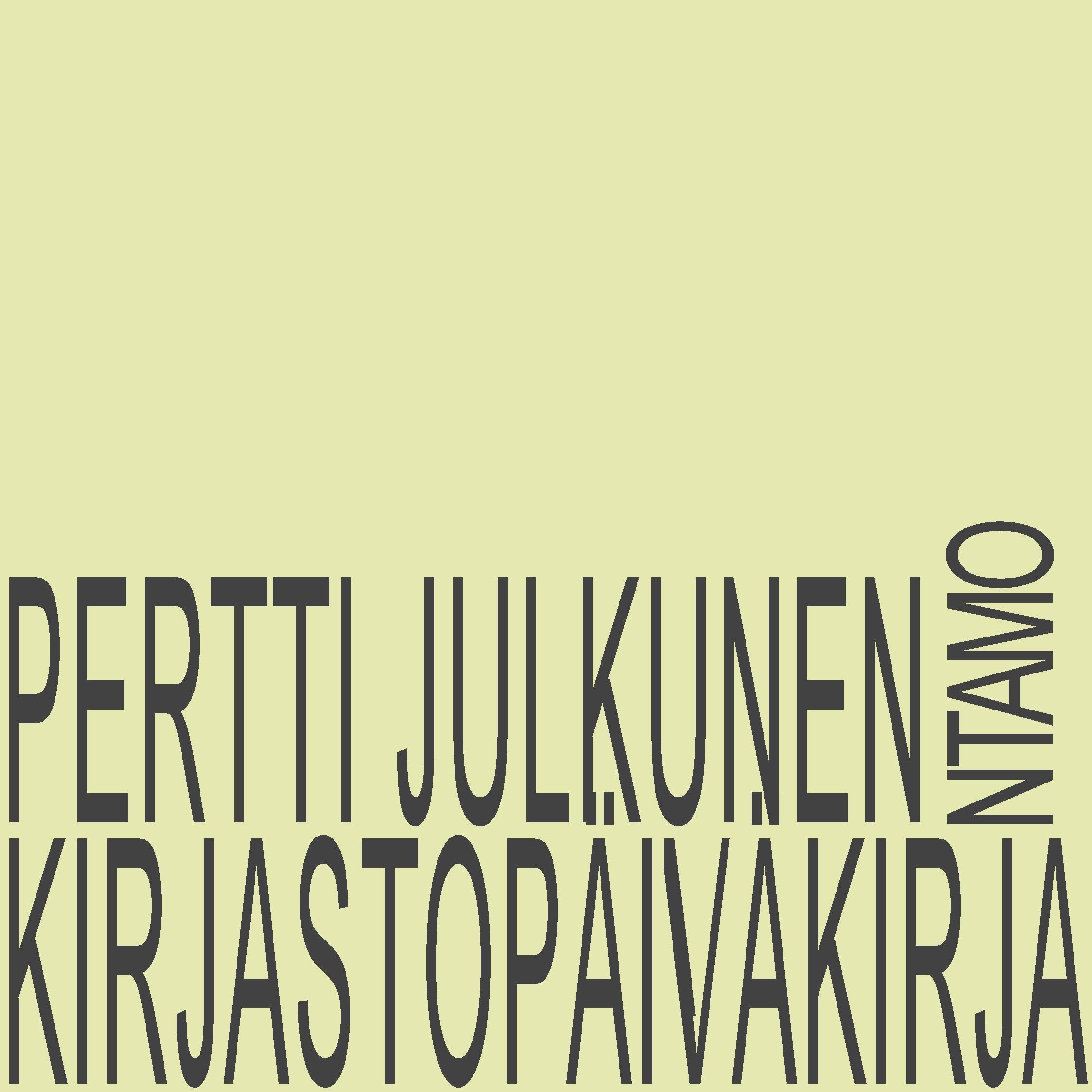 Vorderes Coverbild Kirjastopäiväkirja