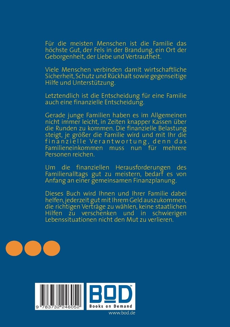 Rückseitencover Finanzplanung für Familien