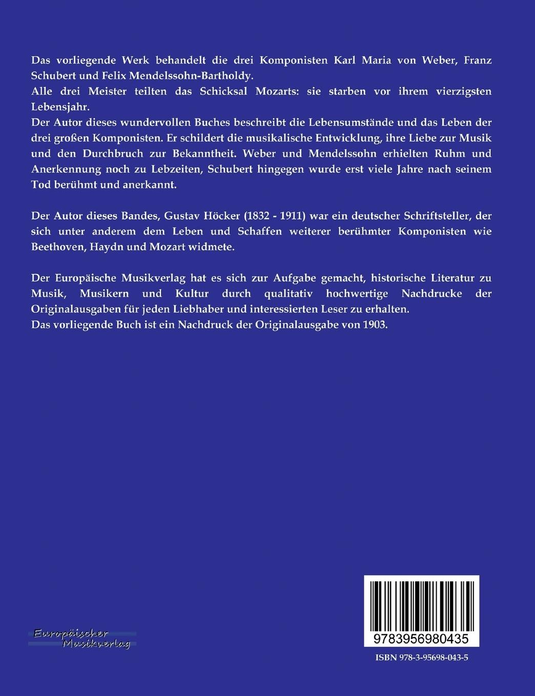 Rückseitencover Drei große Tondichter