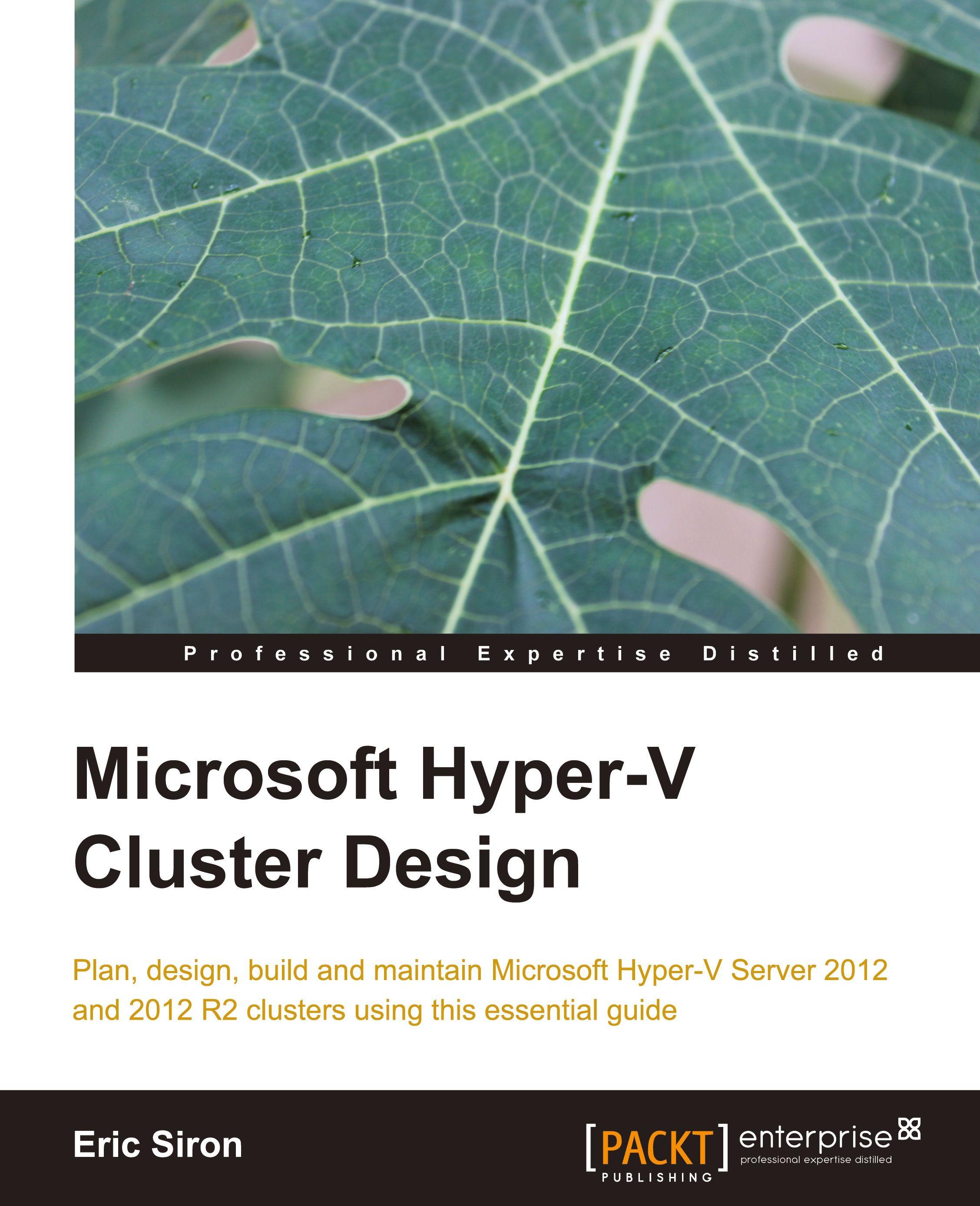 Vorderes Coverbild Microsoft Hyper-V Cluster Design