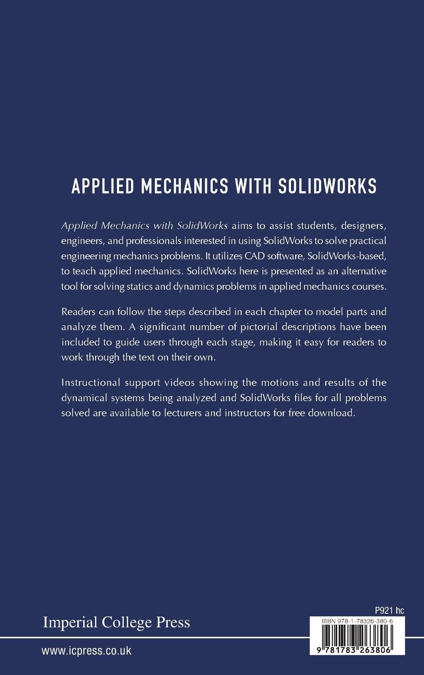 Rückseitencover APPLIED MECHANICS WITH SOLIDWORKS