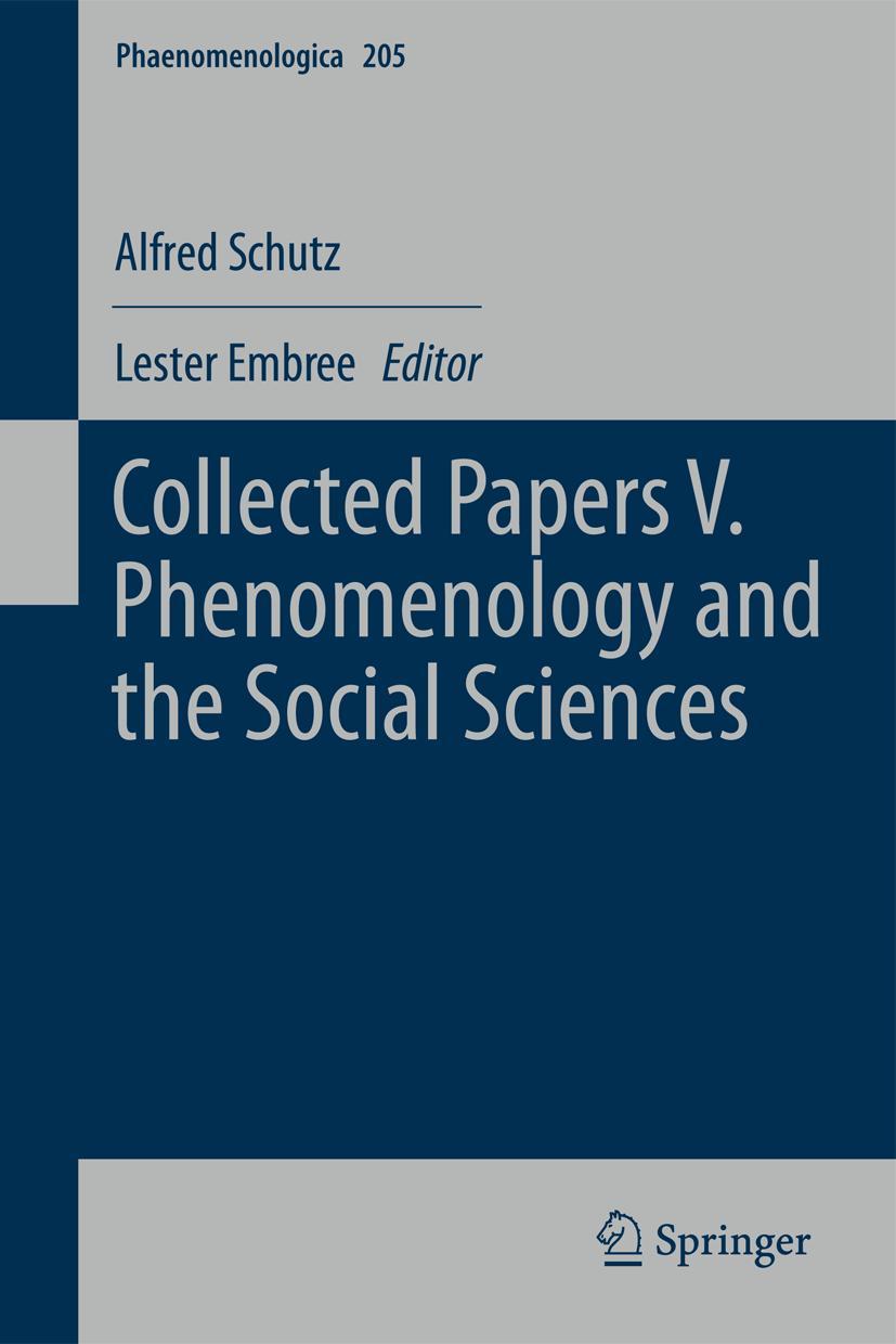 Vorderes Coverbild Collected Papers V. Phenomenology and the Social Sciences