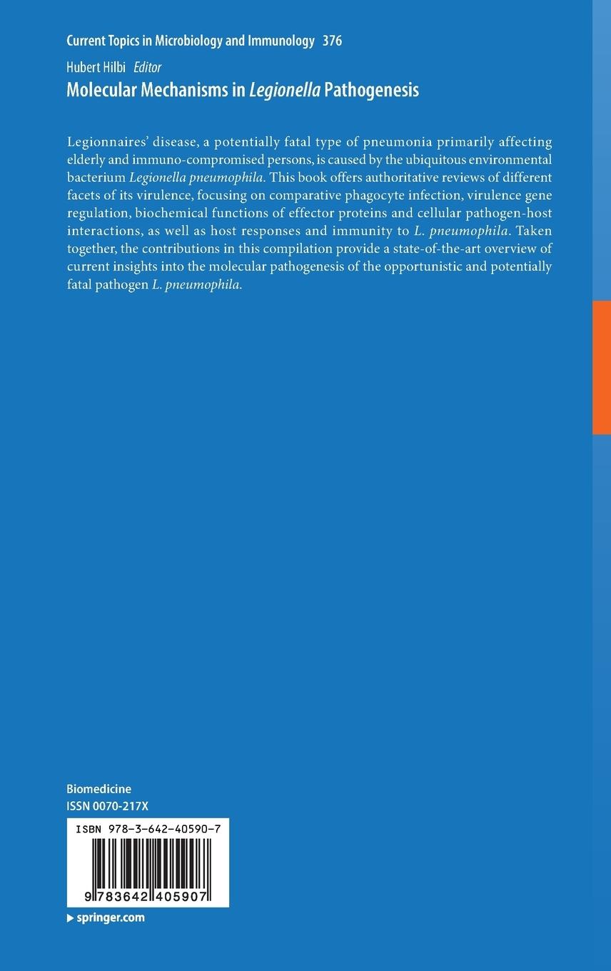 Rückseitencover Molecular Mechanisms in Legionella Pathogenesis