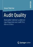 Vorderes Coverbild Audit Quality