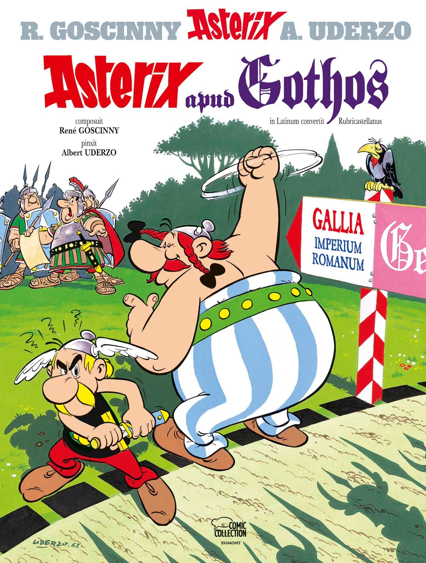 Vorderes Coverbild Asterix latein 03. Apud Gothos