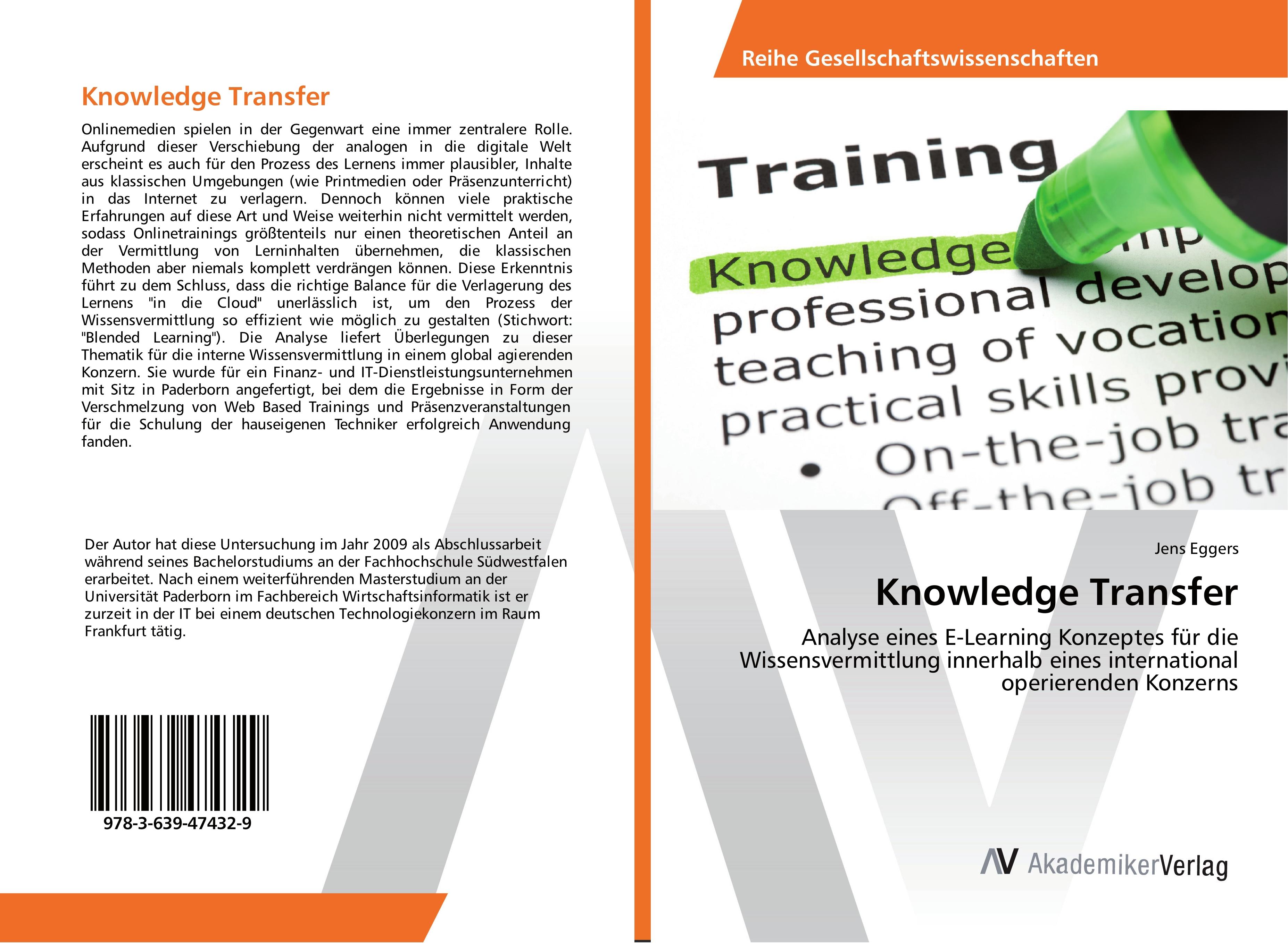 Vorderes Coverbild Knowledge Transfer