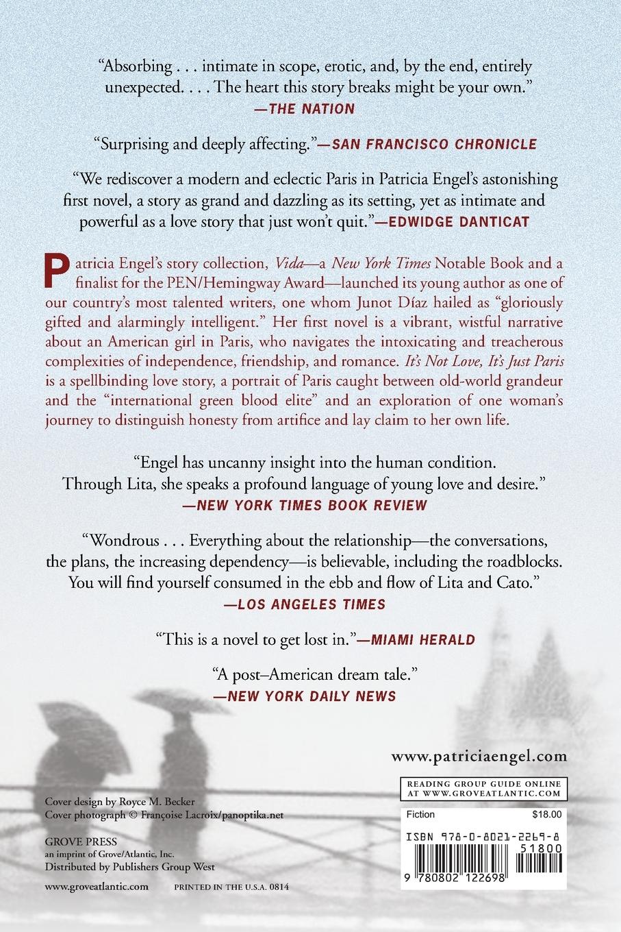 Rückseitencover It's Not Love, It's Just Paris