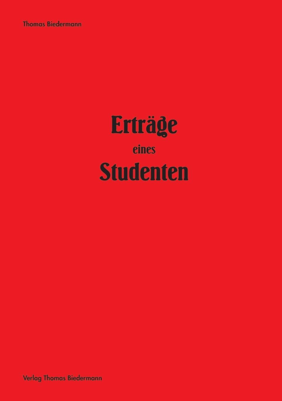Vorderes Coverbild Erträge eines Studenten