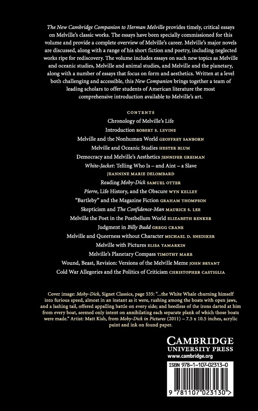 Rückseitencover The New Cambridge Companion to Herman Melville