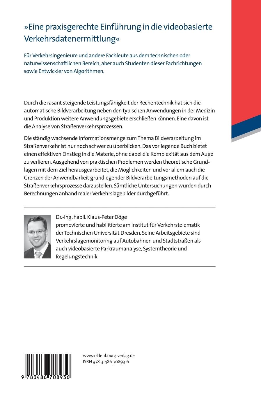 Rückseitencover Videodetektion im Straßenverkehr