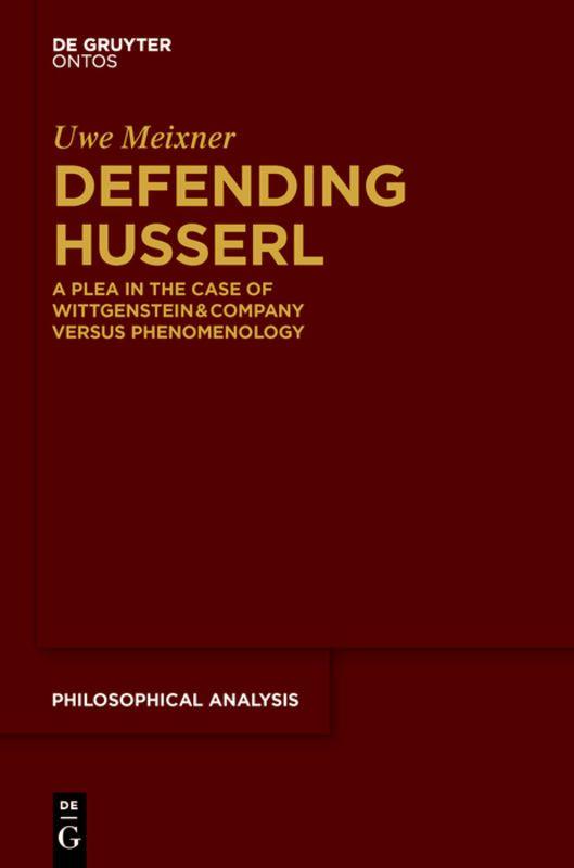 Vorderes Coverbild Defending Husserl