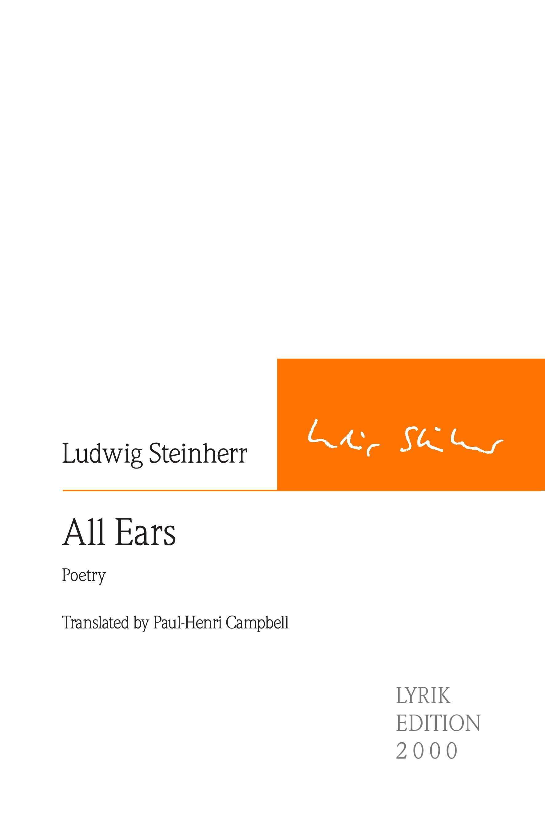 Vorderes Coverbild All Ears