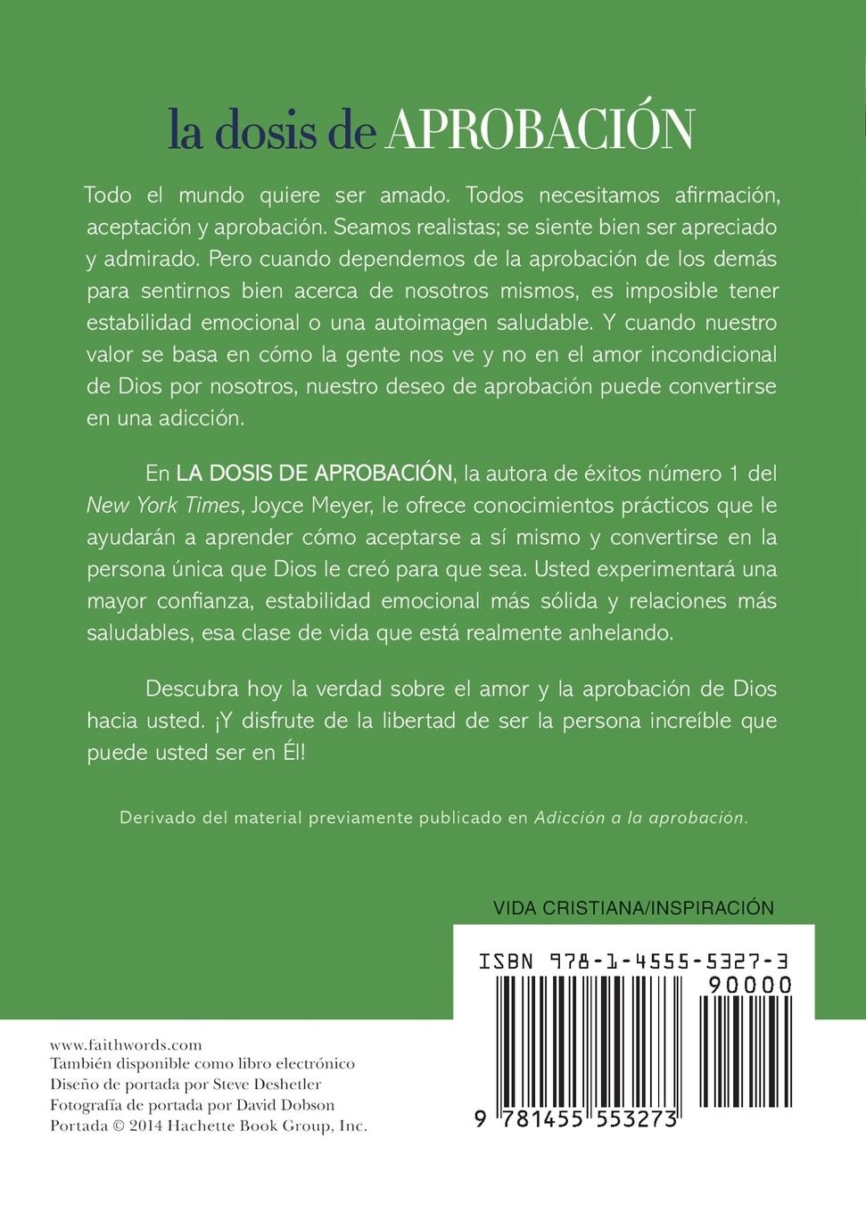 Rückseitencover La Dosis de Aprobación